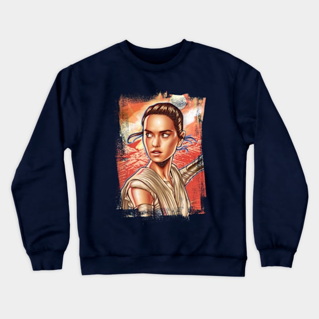 Woman Of Galaxy Crewneck Sweatshirt by renatodsc